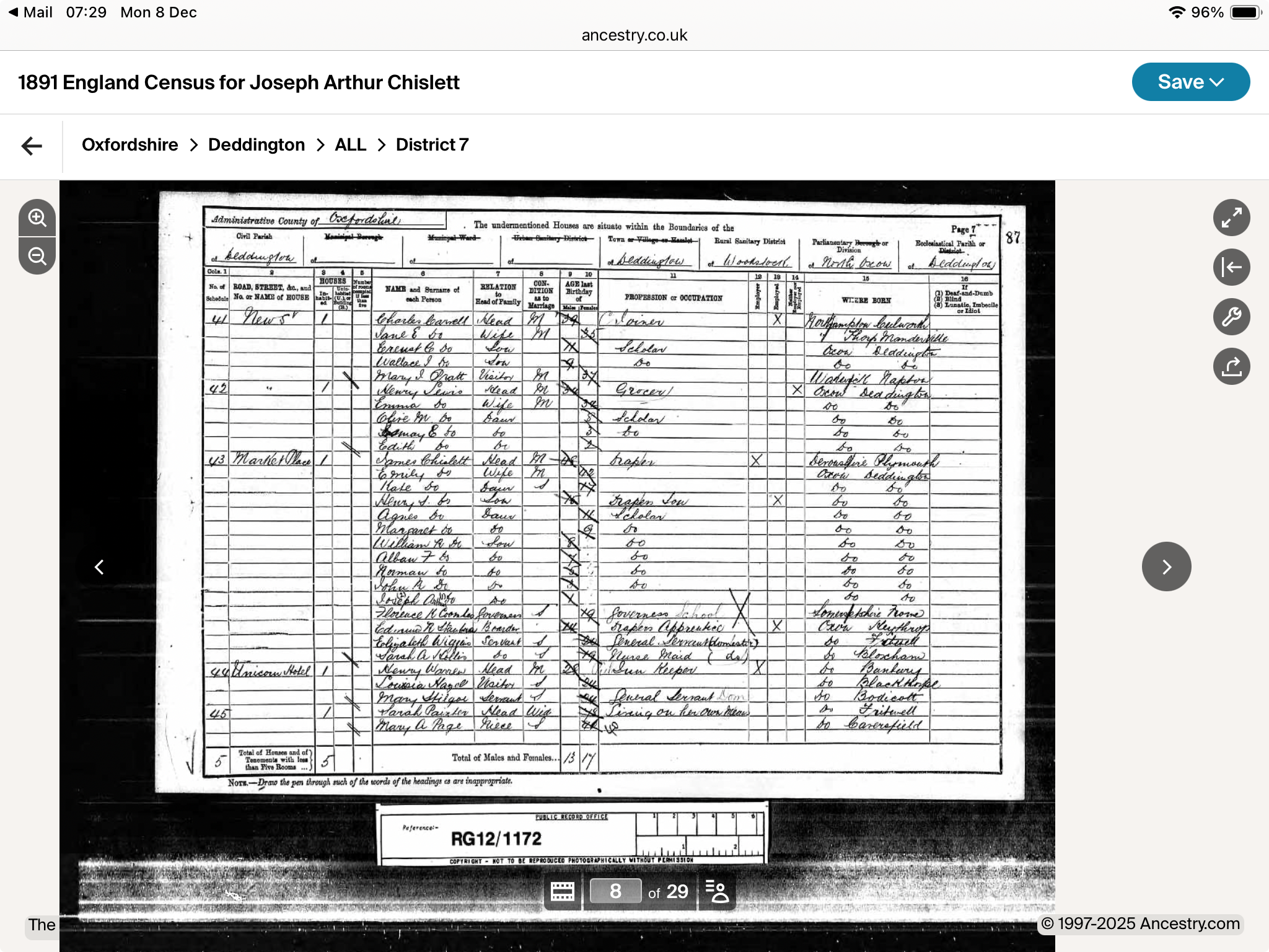 1891EnglandCensus